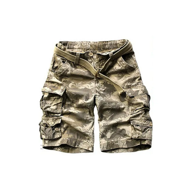 Loose Large Pockets Cargo Shorts-8
