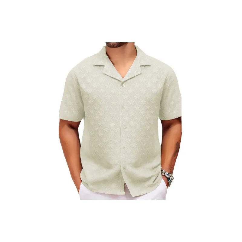 Fashionable Plain Polyester Shirt-2