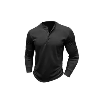 Plain Casual Cotton Blended Fabric T Shirt