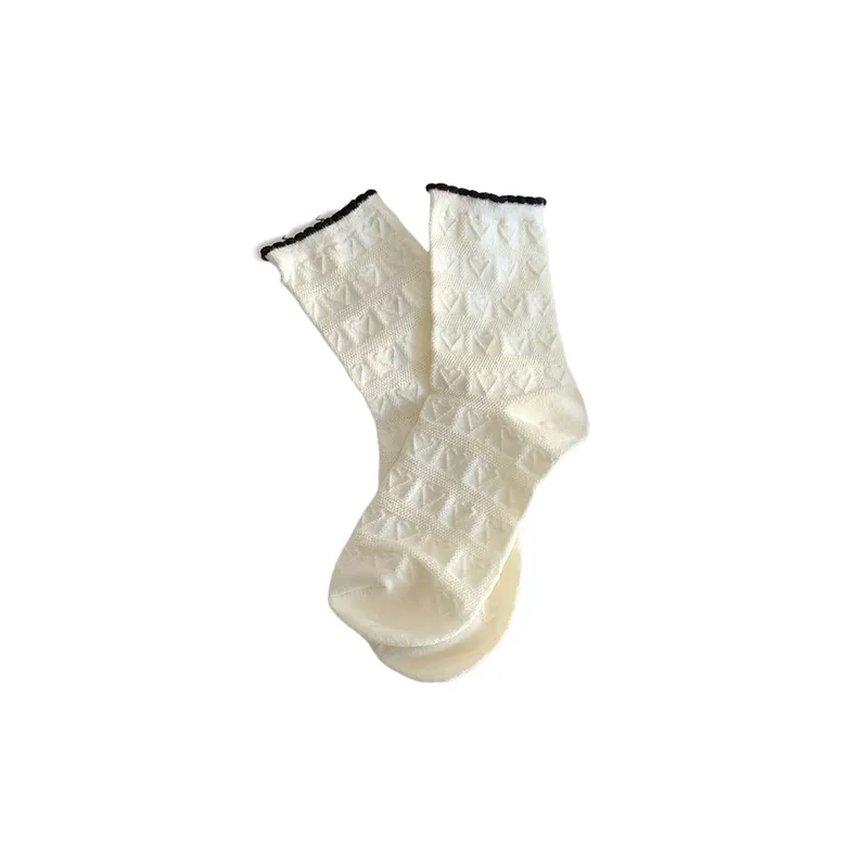 Cute Fashionable 100% Cotton Mid Calf Sock-1