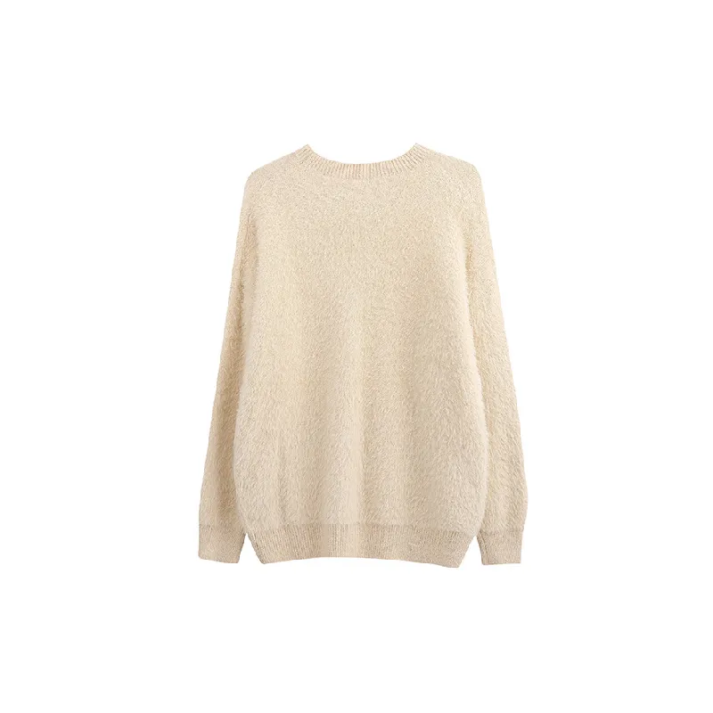 Cute Loose Polyester Sweater Unisex-7