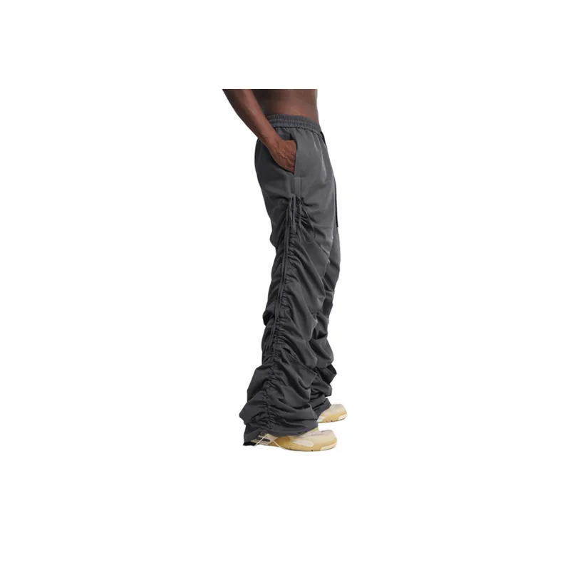 New Y2k Style Casual Trousers With Loose Drawstring-1
