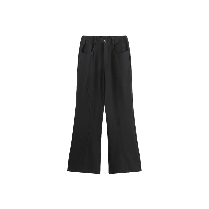 Casual Loose Blended Synthetic Fabrics Suit Trousers-0