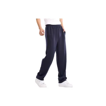 Loose Sporty Cotton Blended Fabric Casual Pants