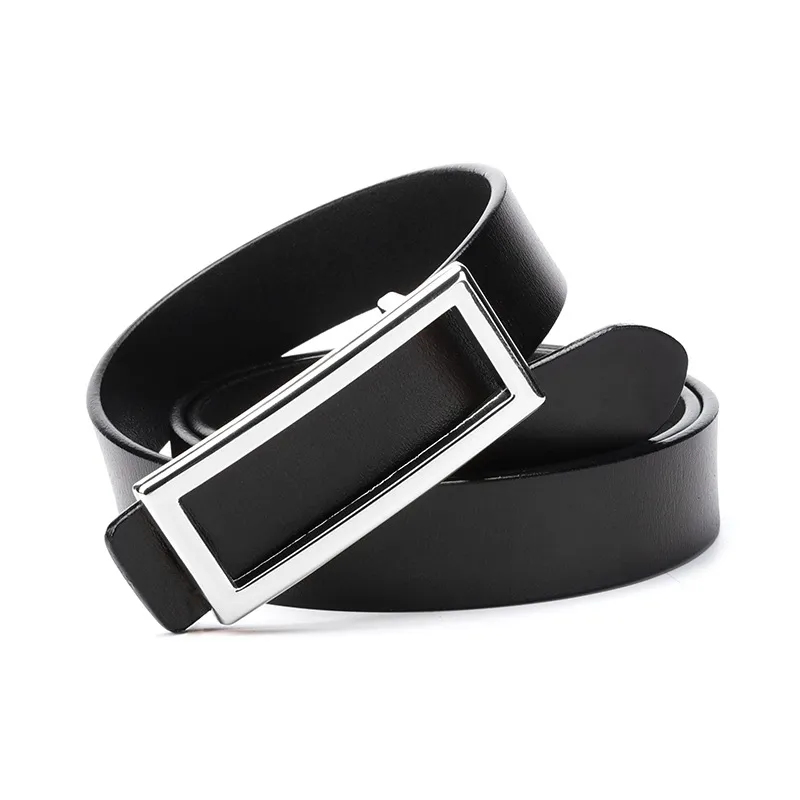 Simple Plain Leather Belt Women-3