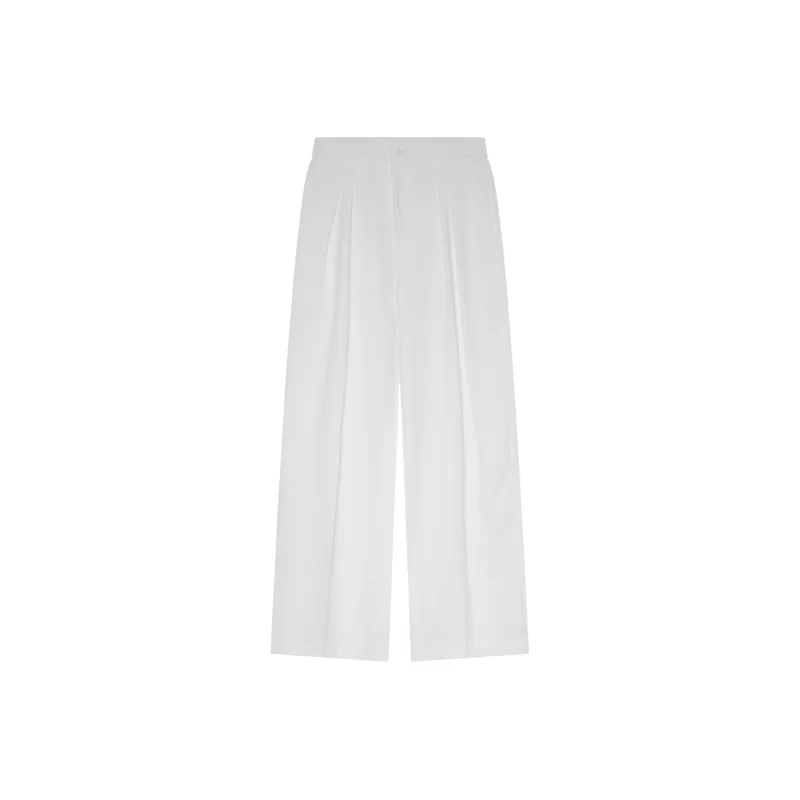 Casual Loose Blended Synthetic Fabrics Suit Trousers-0