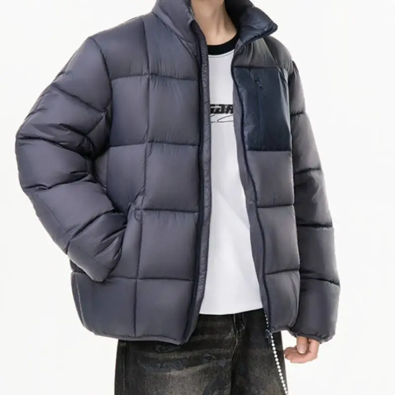 Casual Loose Blended Synthetic Fabrics Quilted Jacket-8