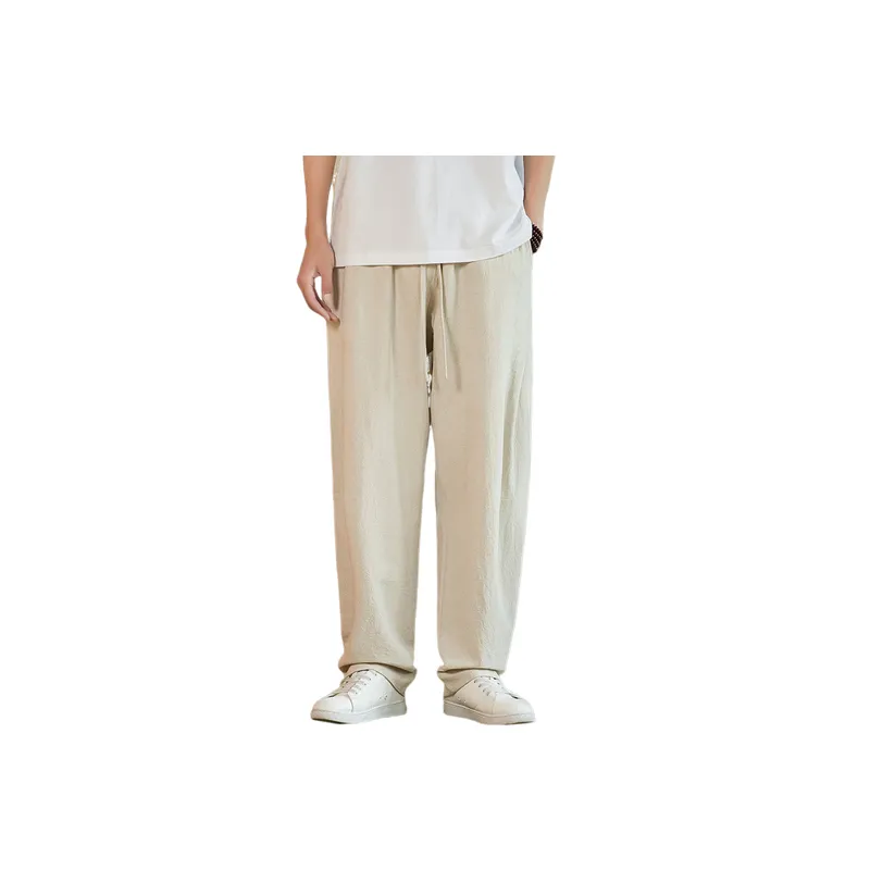 Plain Loose Casual Pants-9