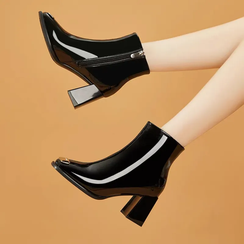 Fashionable Funky Ankle Boots-2