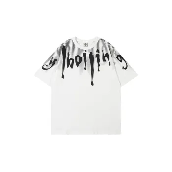 Retro Casual Mirror Image T Shirt