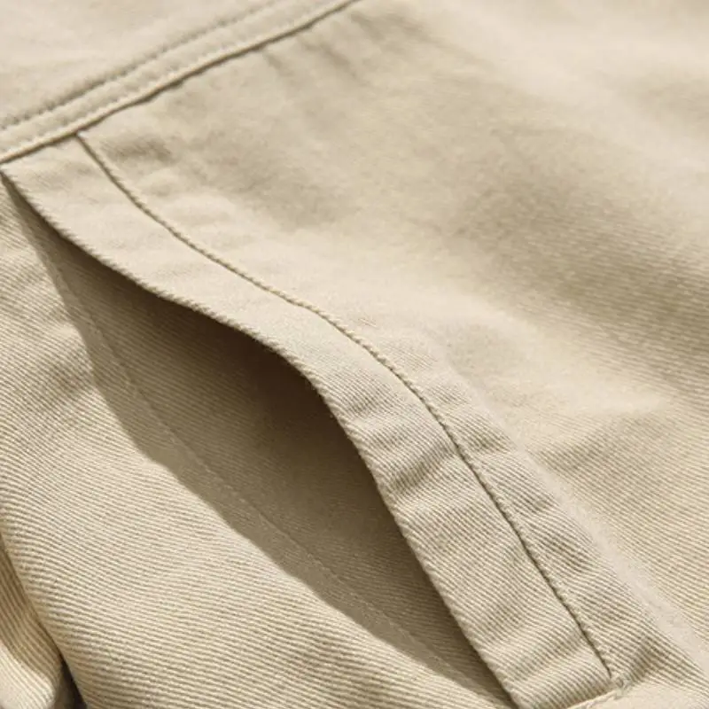 Casual Simple 100% Cotton Jacket-4