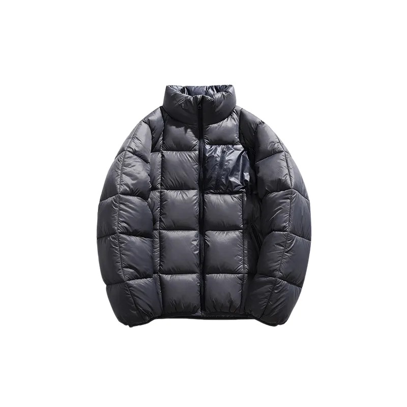 Casual Loose Blended Synthetic Fabrics Quilted Jacket-6