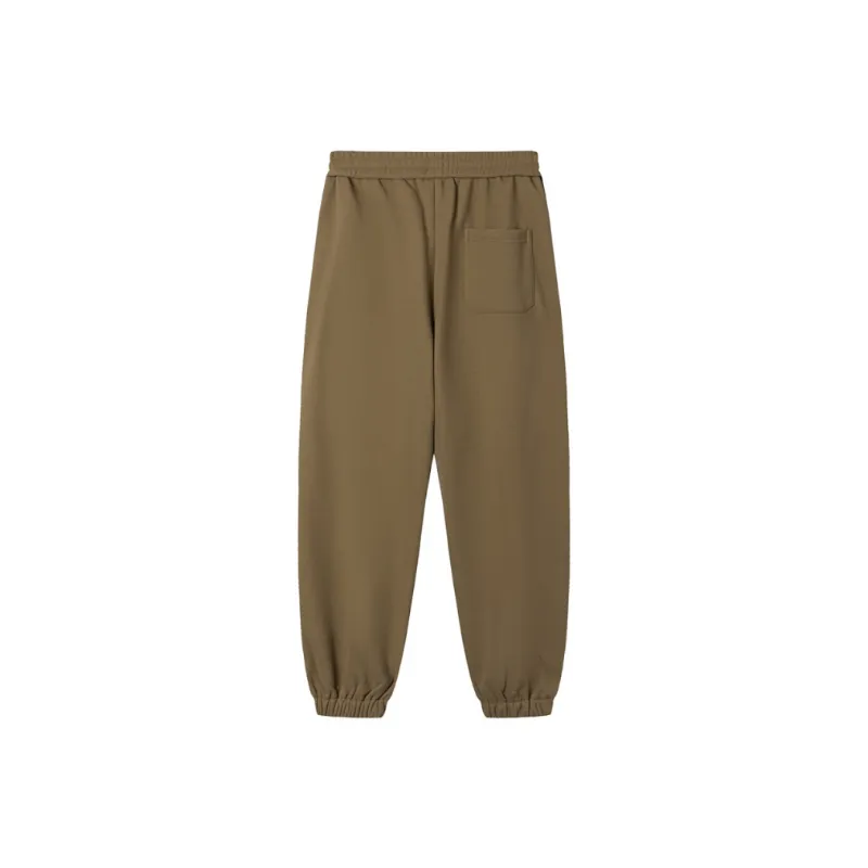 Letter Embroidery Multicolor Casual Pants-5