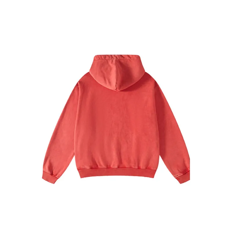 Retro Street Style Washed Printed Hoodie-4