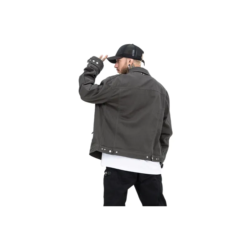 New Fashion Brand High Street Vibe Style Multi Pocket Workwear Jacket-3