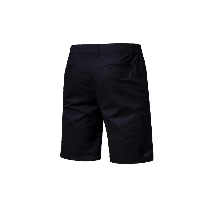 Simple Plain Cotton Casual Shorts Unisex-9