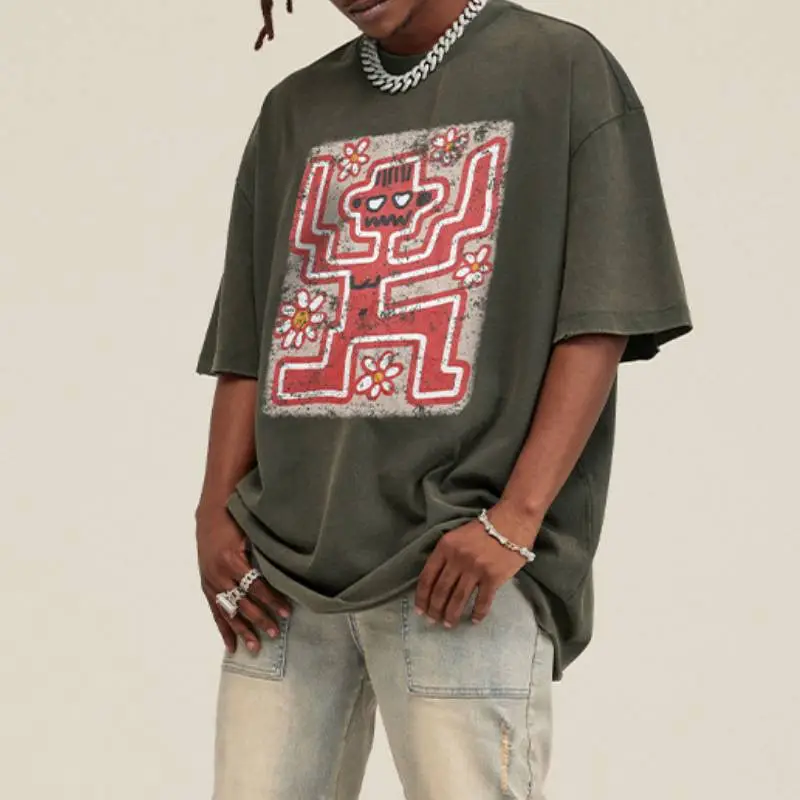 Basics Washed 100% Cotton T Shirt-4