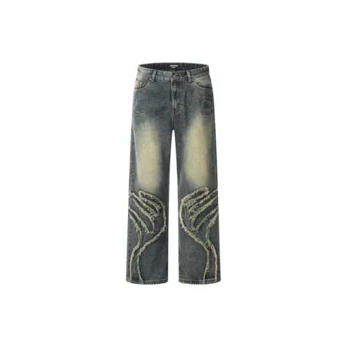 Retro Straight Wool Design Loose Casual Trendy Pants