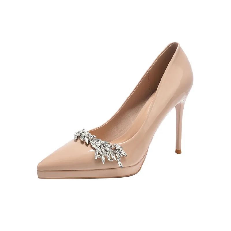 Elegant Rhinestone High Heels-0