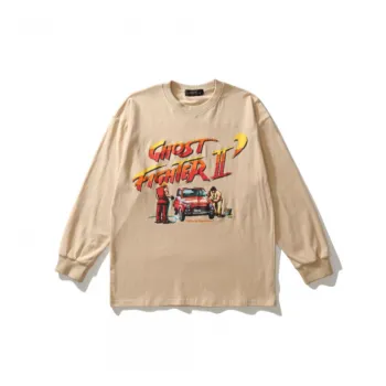 Fashion Street Print Mosaic Long Sleeve T shirt