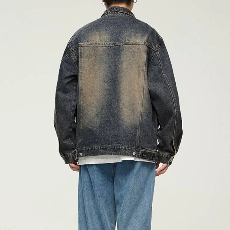 Retro Distress Denim Jacket-3