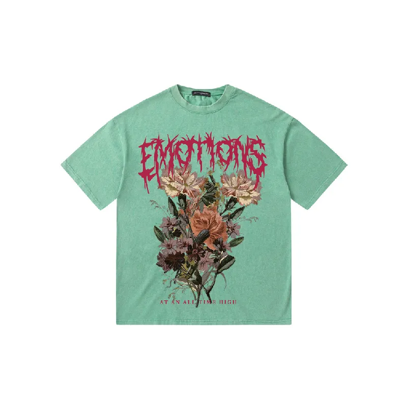 Retro Plants Cotton T Shirt Unisex-2