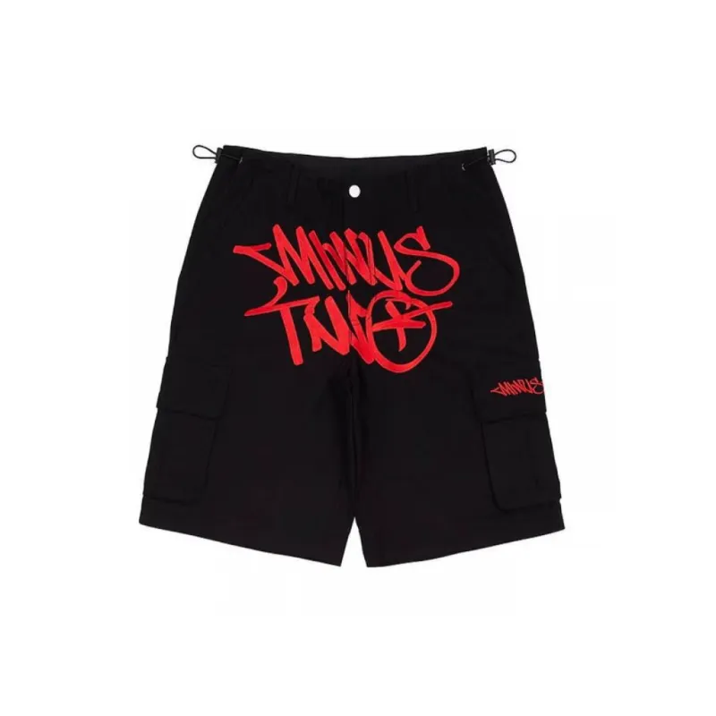 Retro Two Pockets High Waisted Straight Shorts-3