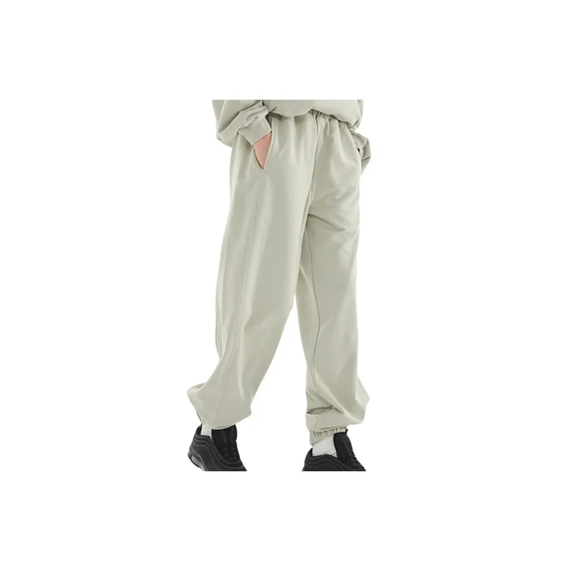 'Casual Basic Straight Loose Loose Mouth Drawstring Leg Side Zipper Sweatpants '-24