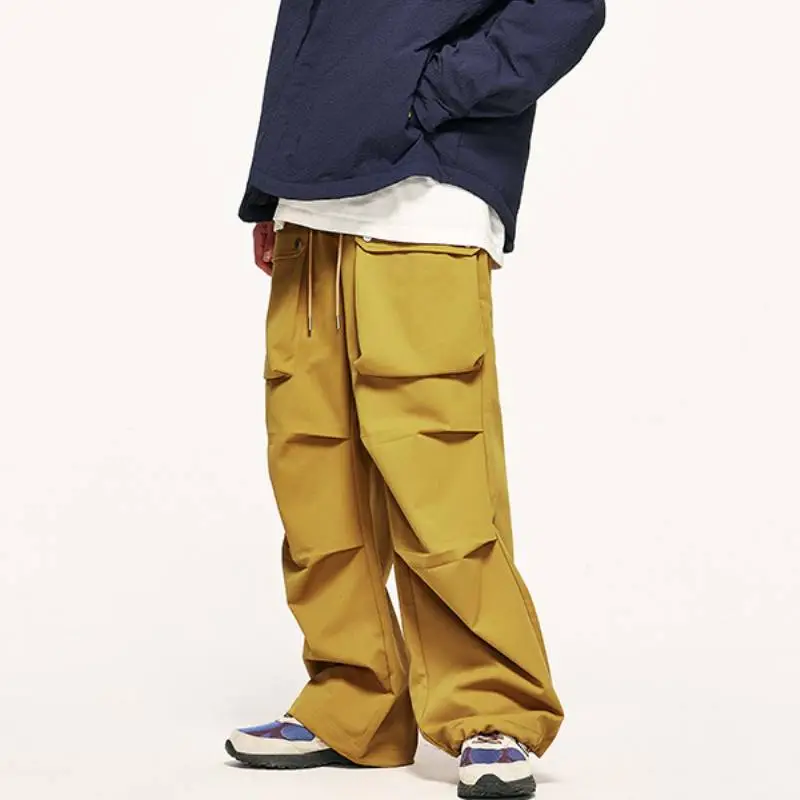 Casual Loose Polyester Cargo Pants-7