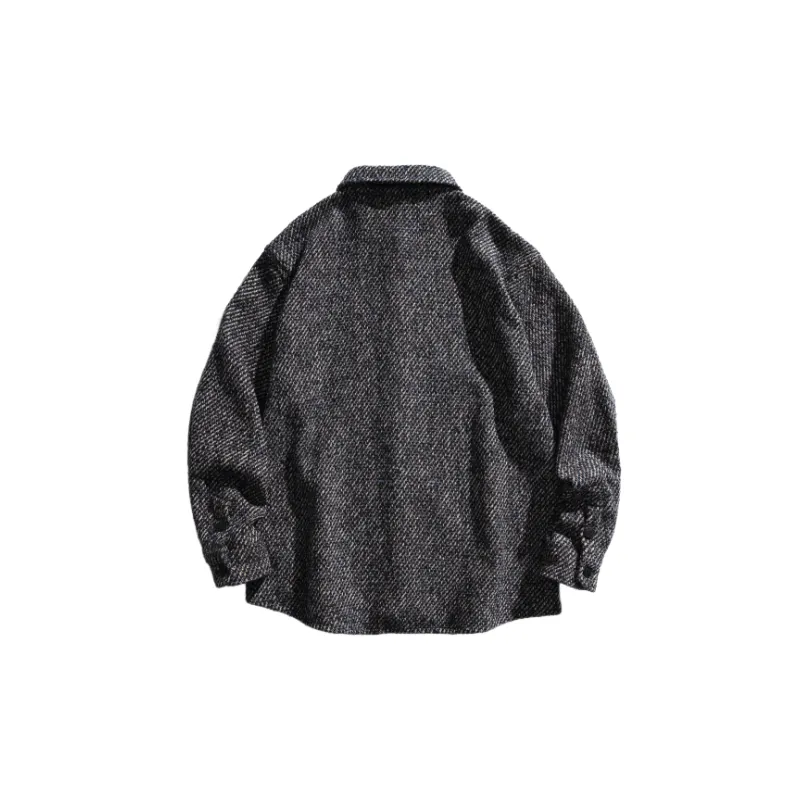 Retro Casual Blended Synthetic Fabrics Jacket-1