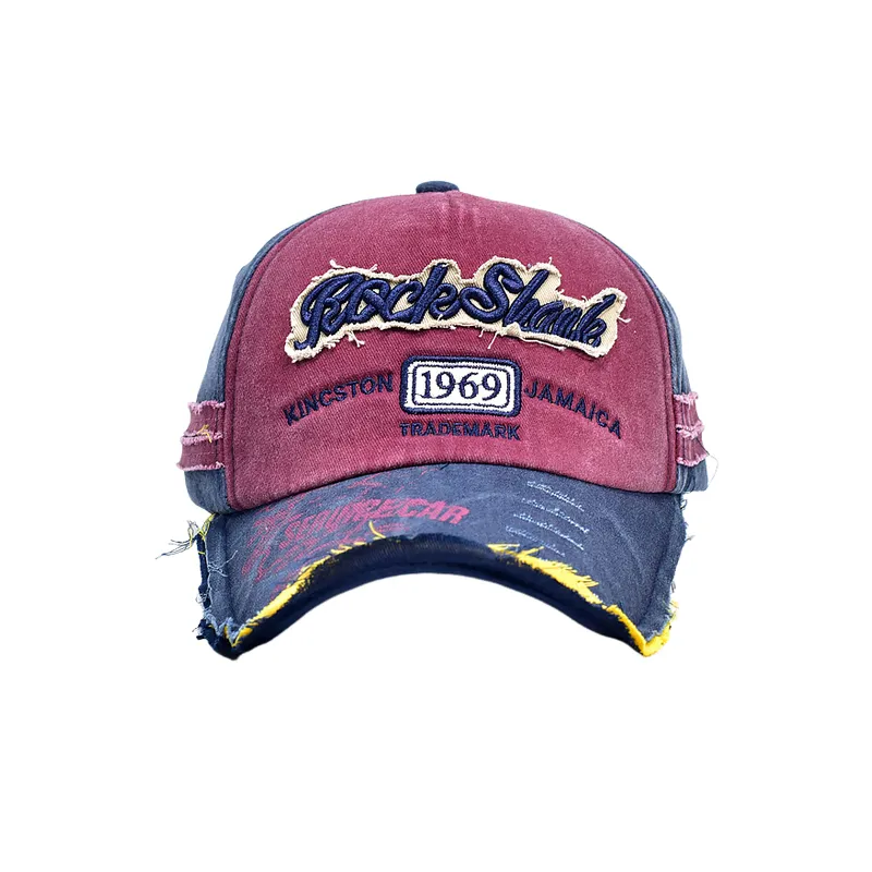 Washed Print Peaked Cap-4