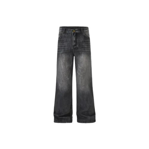 Retro Glamorous Denim Casual Pants
