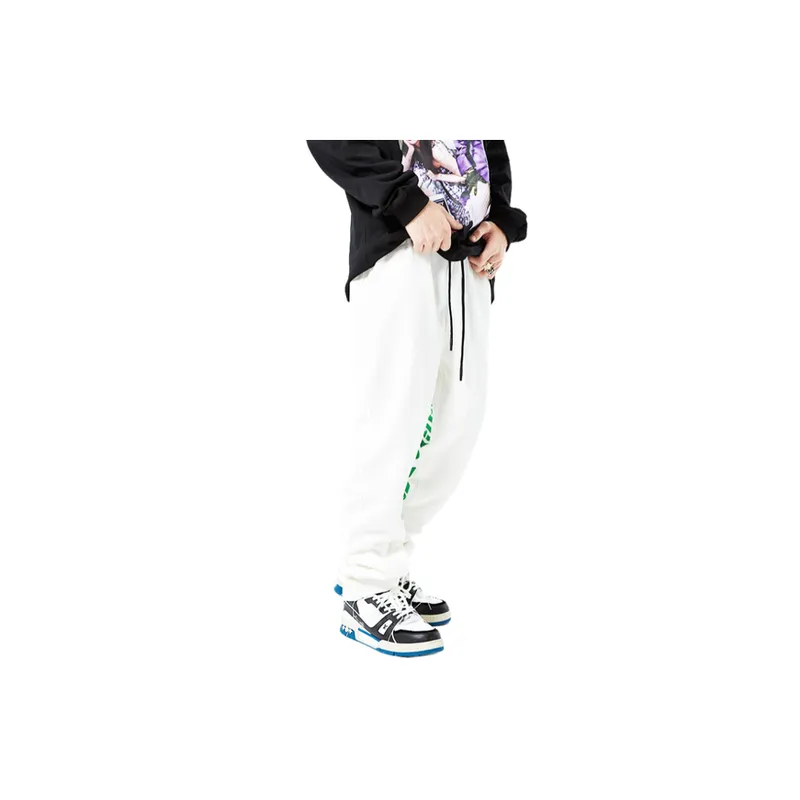 Fluorescent Casual Micro flares Trousers-8