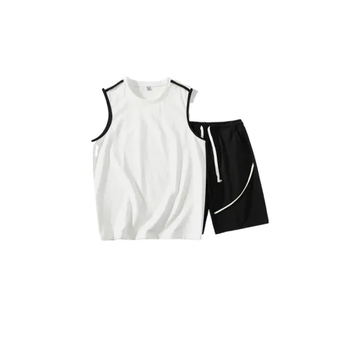 Basketball T-Shirt And Loose Shorts Set