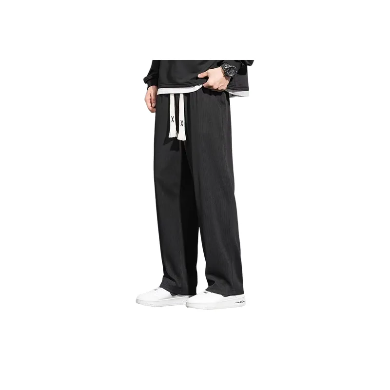 Trendy Solid Color Pants-0