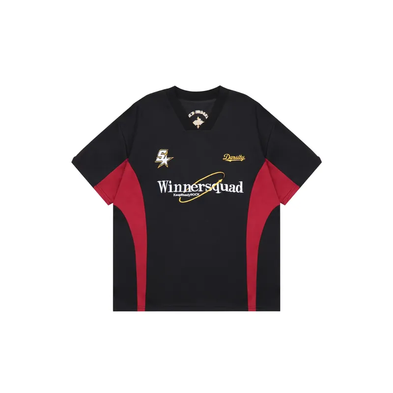 Trendy Stitching Motorcycle T Shirt-4