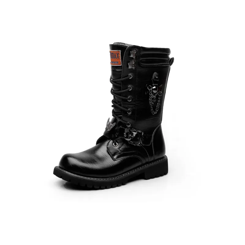 Fashionable Cool Mid Calf Boots-0