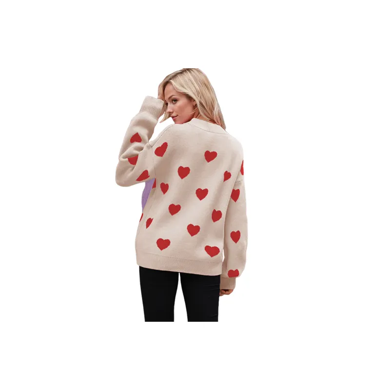 Casual Loose Knitted Fabric Sweater Women-1