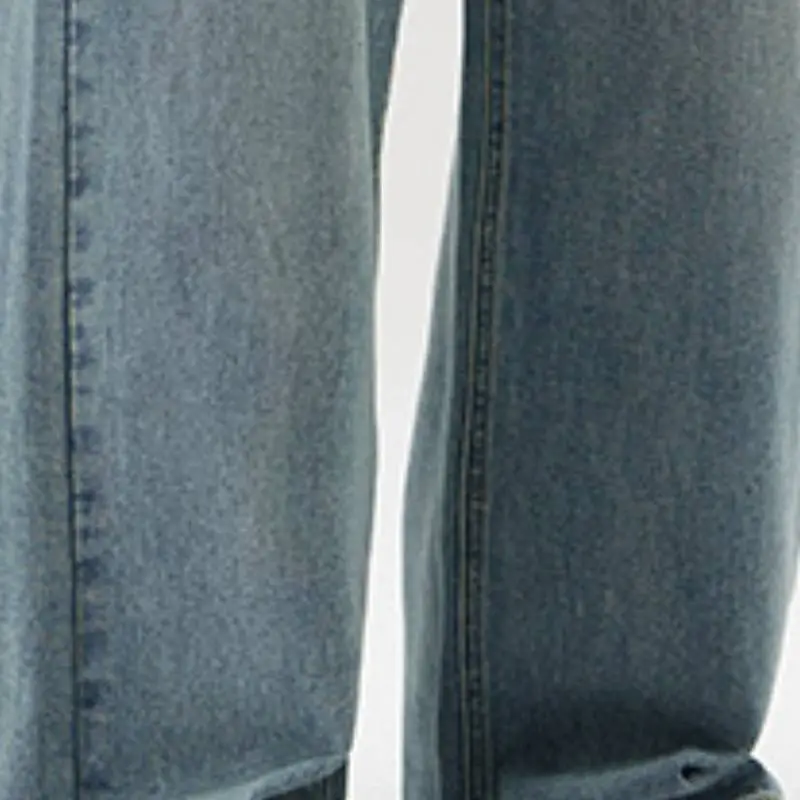 Loose Straight Leg Jeans-4