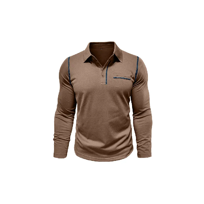 Fashionable Long Sleeve Polo-2