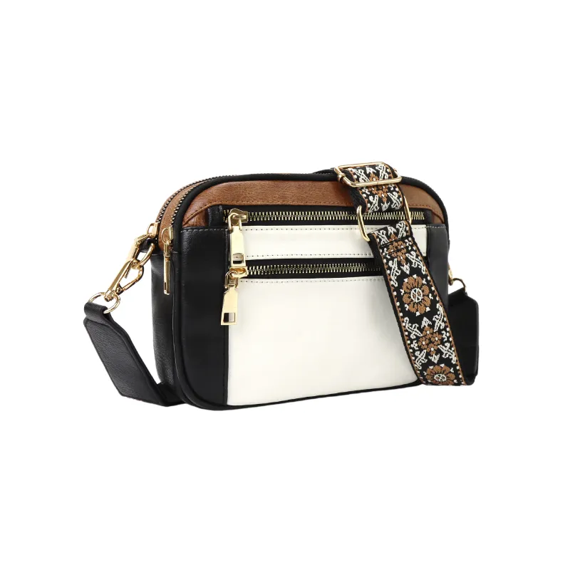 Fashionable Zipper Crossbody Bag Women-11