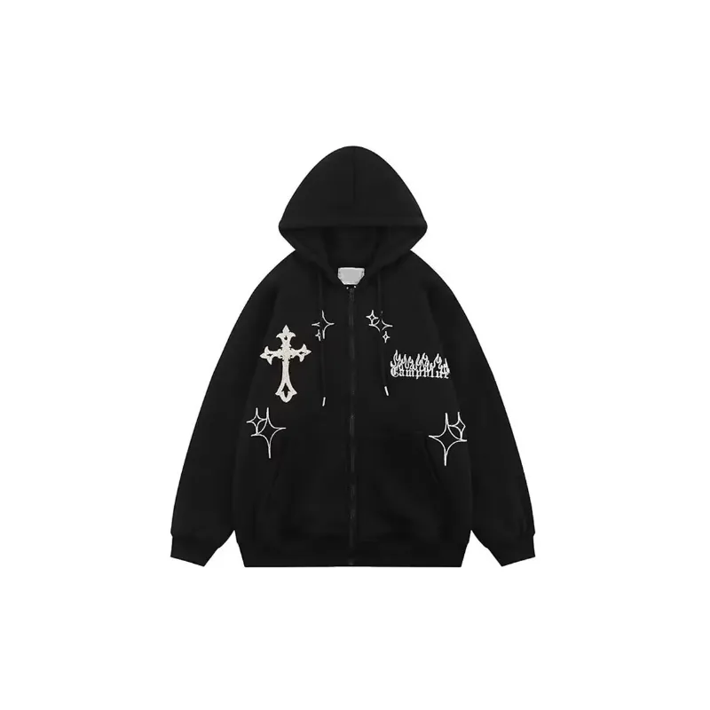 Fashion Embroidered Sports Sweatshirt-6