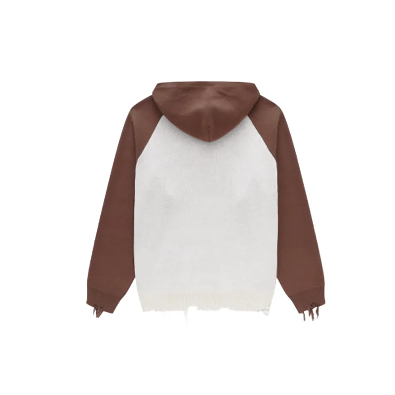 Retro Hooded Lazy Style Sweater-1