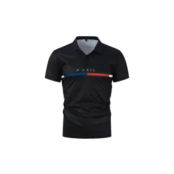 Contrast Color Button T Shirt