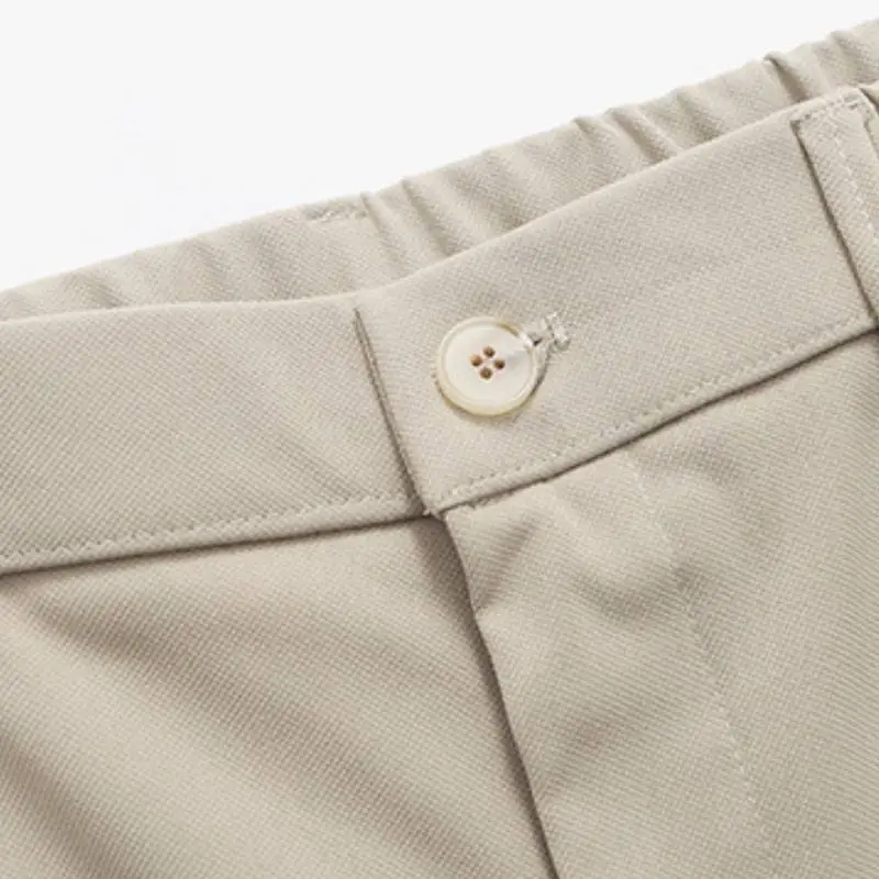 Business Simple Polyester Casual Shorts-8