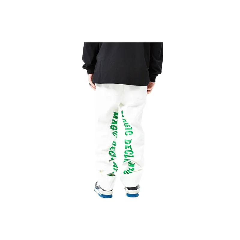 Fluorescent Casual Micro flares Trousers-9