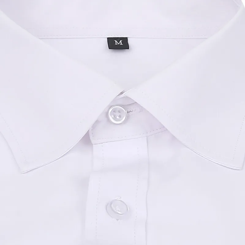 Simple Business Blended Synthetic Fabrics Shirt-6