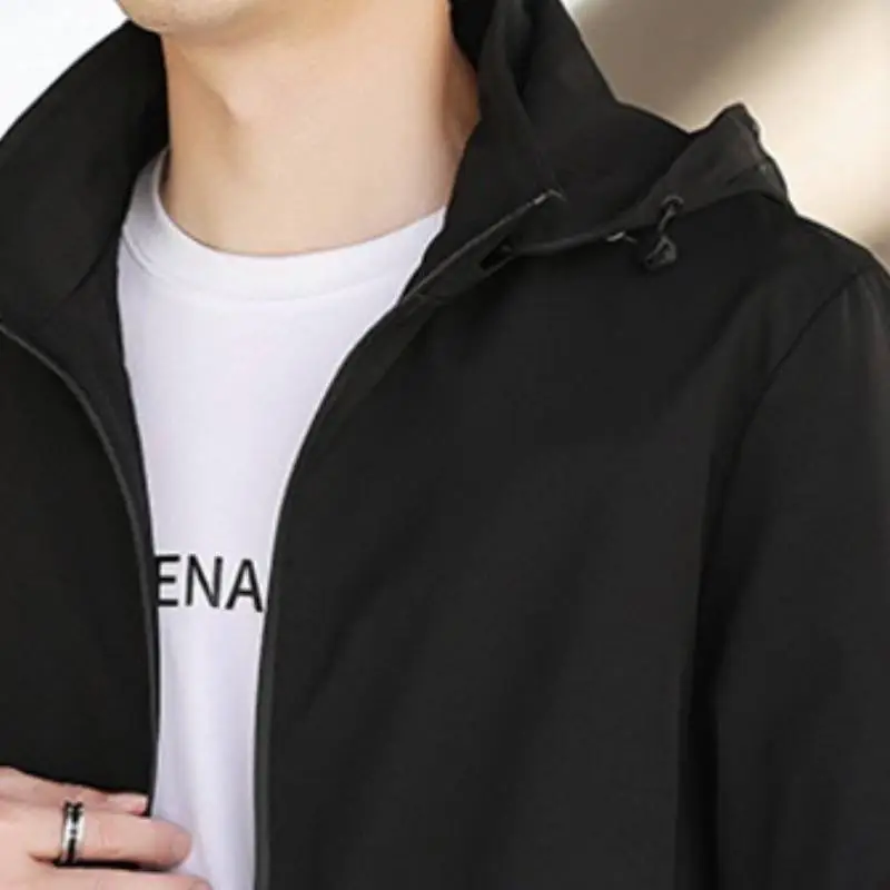 Loose Fashionable Blended Synthetic Fabrics Jacket-3