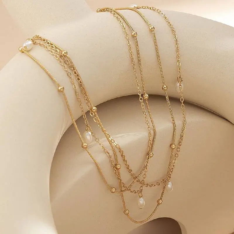 Retro Pearls Waist Chain Women-3