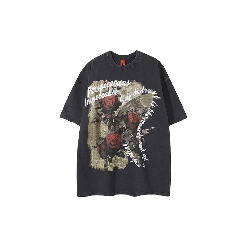 Fashion Print 100% Cotton T Shirt-2